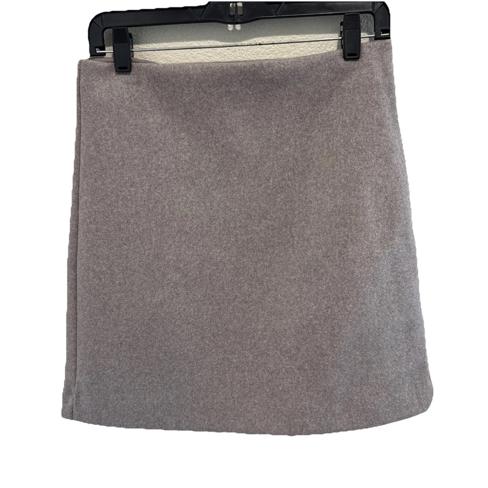Loft The Pencil Skirt Beige Mauve Size 2 Wool Look Lined NWT Zip Back 18" Long